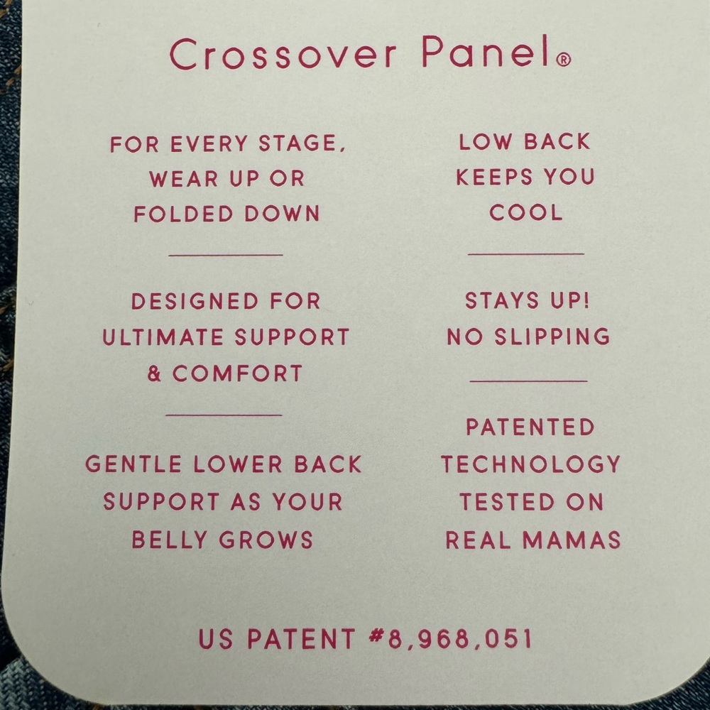 ISABEL MATERNITY 4” JEAN SHORTS with Crossover Panel Target Shorts - Picture 3 of 8